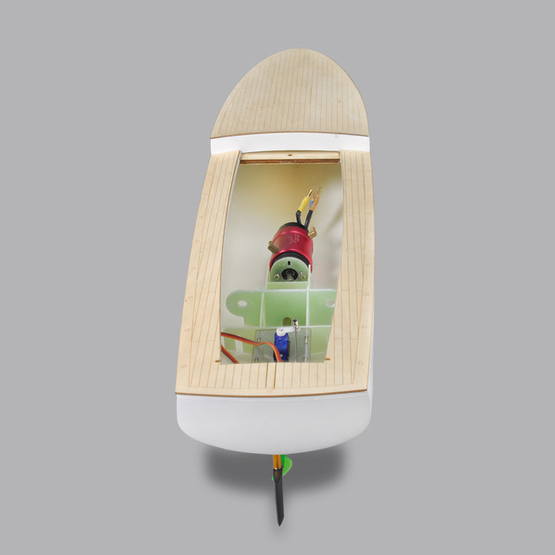 RC model boat Mistral motor yacht - FRP Hull and Plywood Boat Kit (DIY Boat)