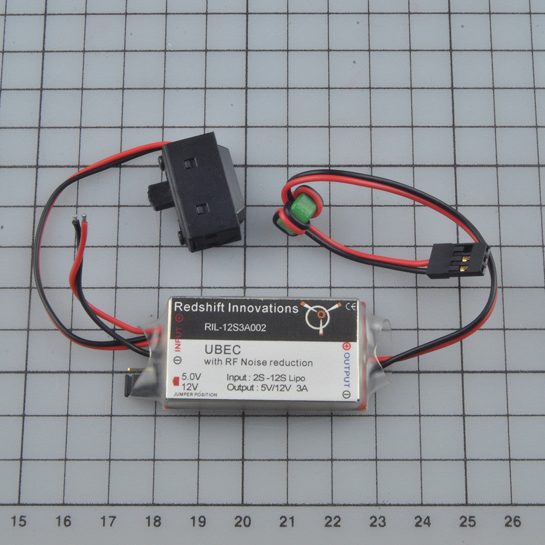 UBEC with RF noice reduction 2S-12S Lipo 5V/12V 3A