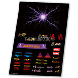 Street Fighter and thunder  Aqueous Transfer Ultra-thin film Decal (2pc)