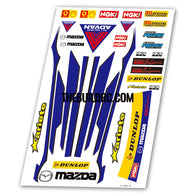 Rally Racing Aqueous Transfer Ultra-thin film Decals (1pc)