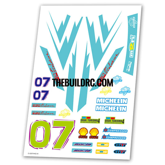 Rally Racing Aqueous Transfer Ultra-thin film Decals (1pc)