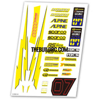 Rally Racing Aqueous Transfer Ultra-thin film Decals (1pc)