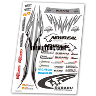 Rally Racing Aqueous Transfer Ultra-thin film Decals (1pc)