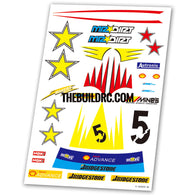 Rally Racing Aqueous Transfer Ultra-thin film Decals (1pc)