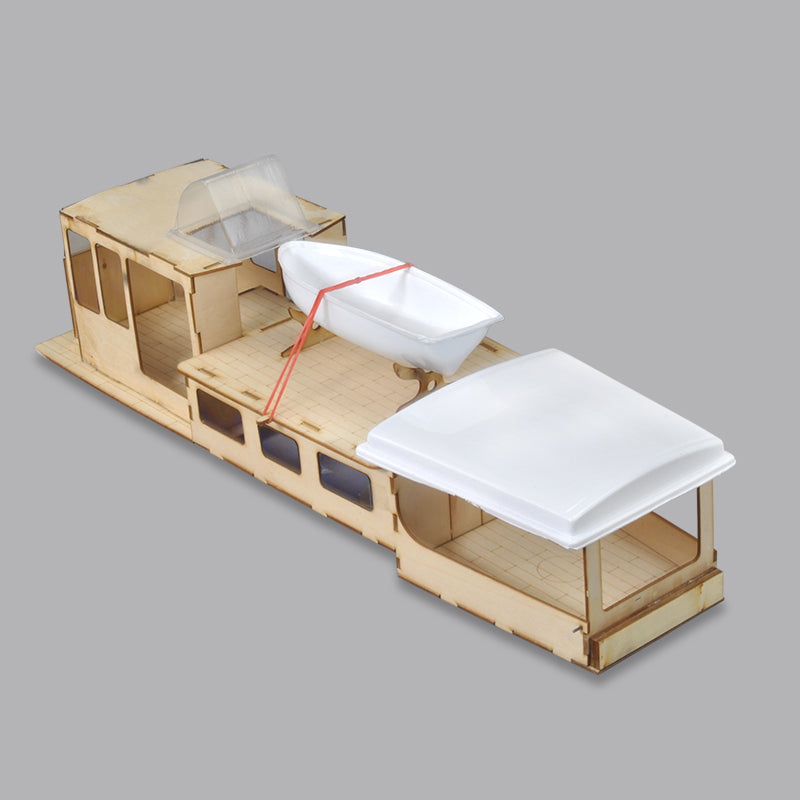 RC model boat Mistral motor yacht - FRP Hull and Plywood Boat Kit (DIY Boat)