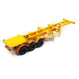 1/14 40ft 3 axle electric support leg skeletal container chassis and 20" container combo