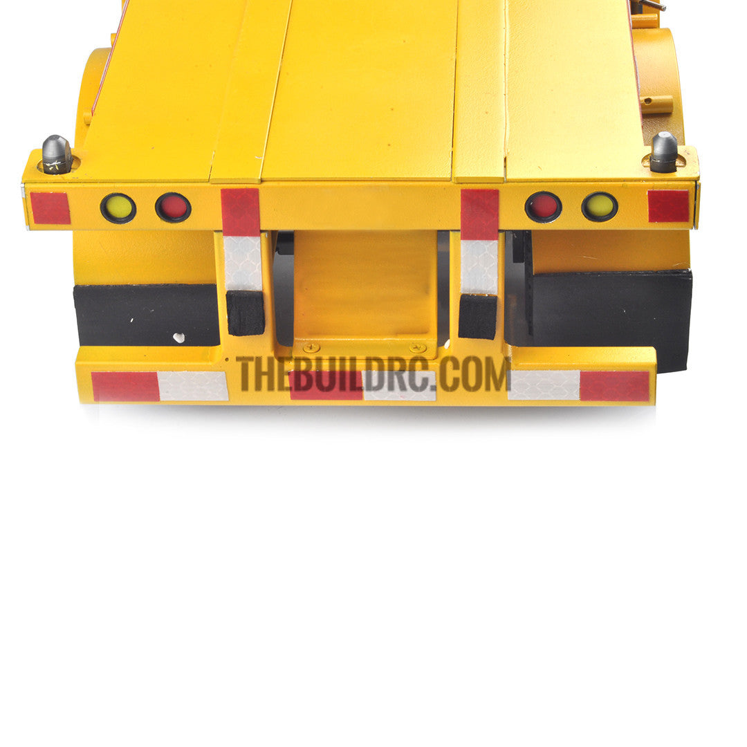 1/14 40ft 3 axle electric support leg skeletal container chassis and 20" container combo