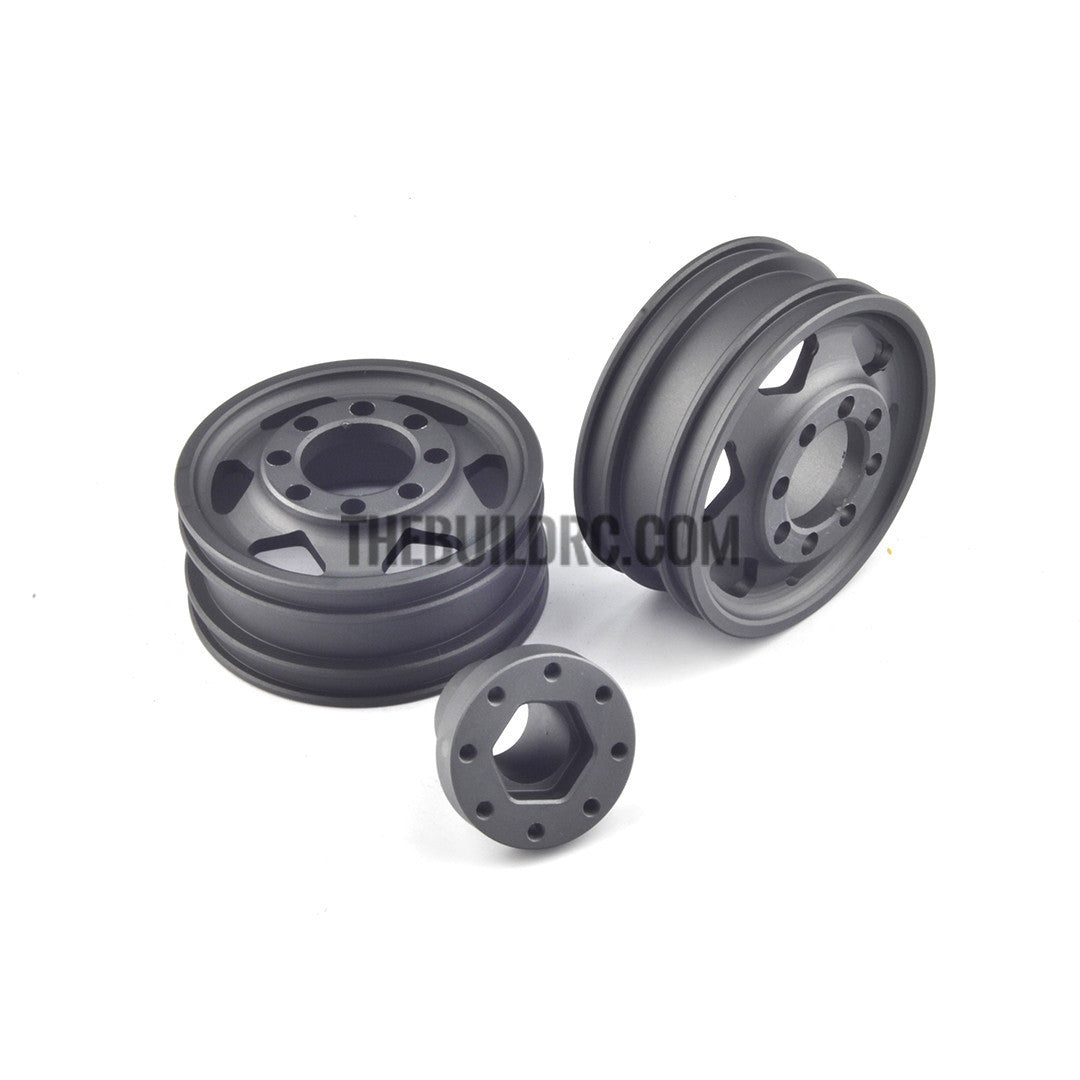 1/14 Aluminum Rims 4 pcs compatible with Tamiya