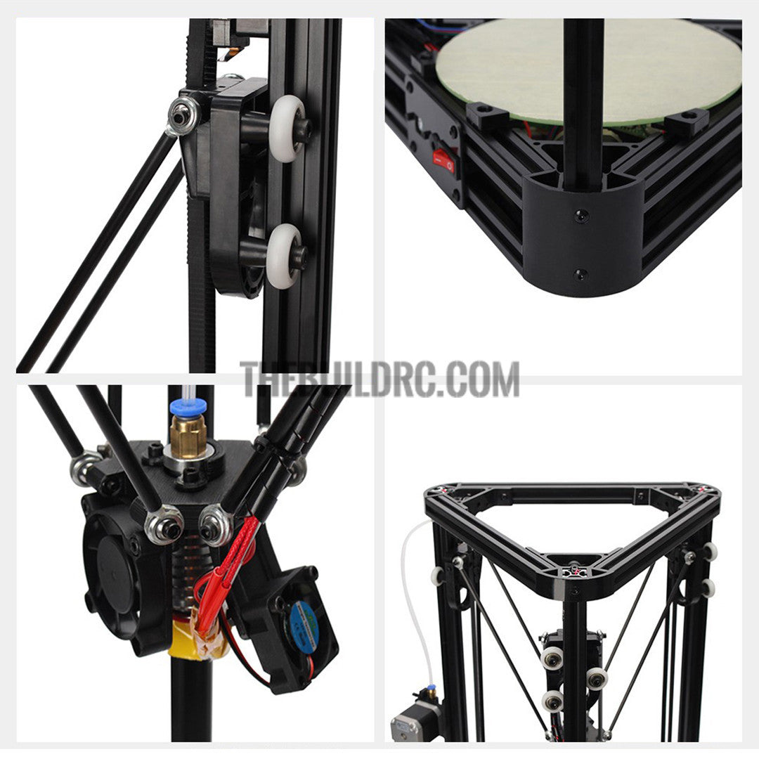 Large size Delta 3D Printer Kossel Linear Guide version 3D Printer DIY Kit impresora 3d With 2.0G SDCard 1KG Filament