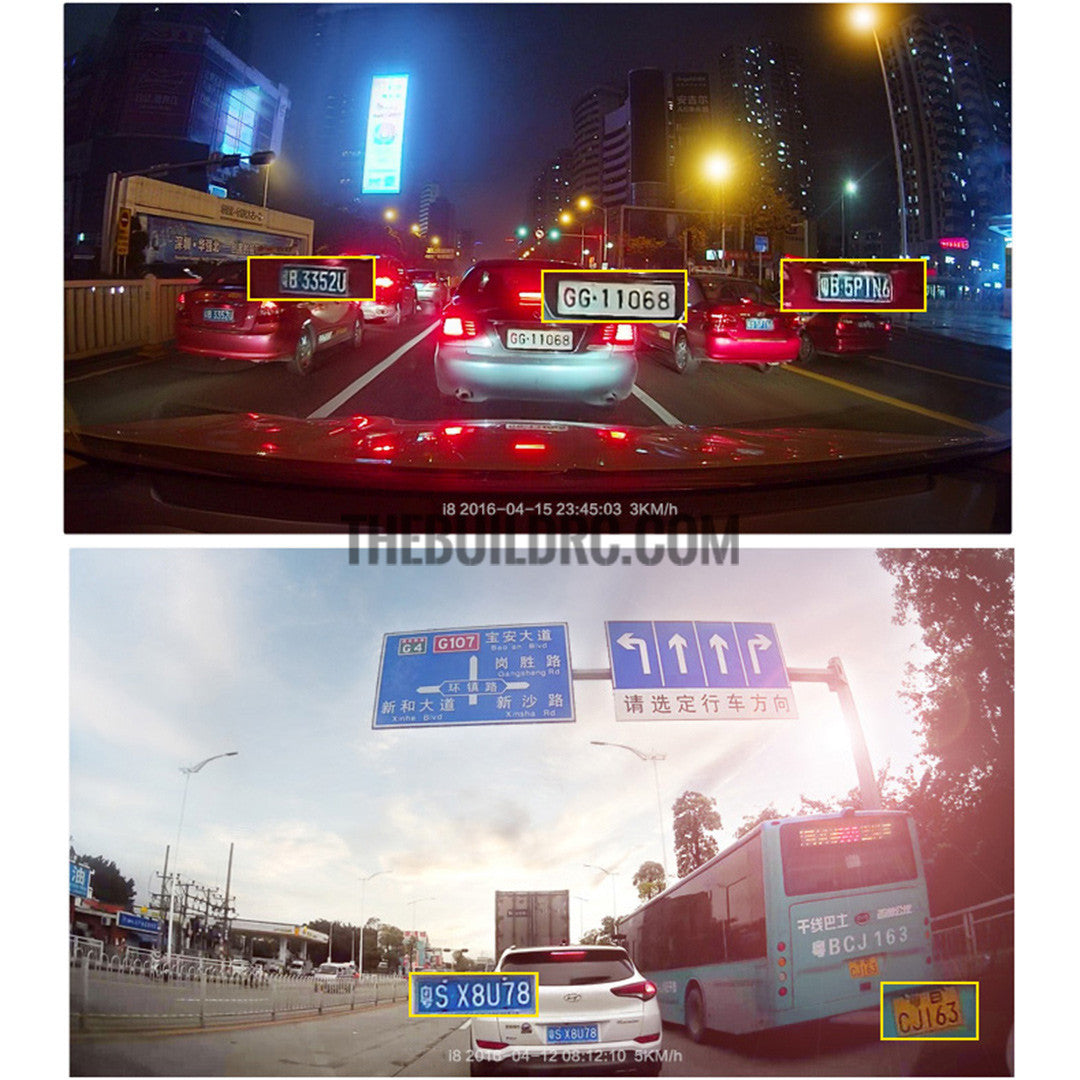 Smart HD Dash Camera - Portable Wi-Fi Vehicle Recorder with Wide Angle HD camera