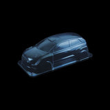 1/8 Lexan Clear RC Car Body Shell for  VW POLO WRC  300mm