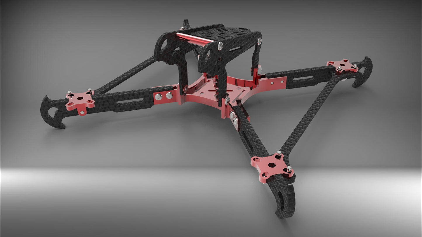 PHOTON 200mm size Quadro/FPV Quadcopter Racing Drone Metallic - Carbon Frame