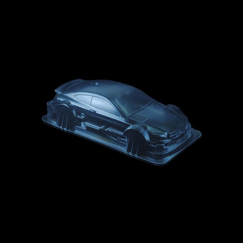 1/10 Lexan Clear RC Car Body Shell for BENZ C63 DTM   WT:190mm
