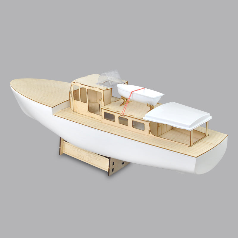 RC model boat Mistral motor yacht - FRP Hull and Plywood Boat Kit (DIY Boat)