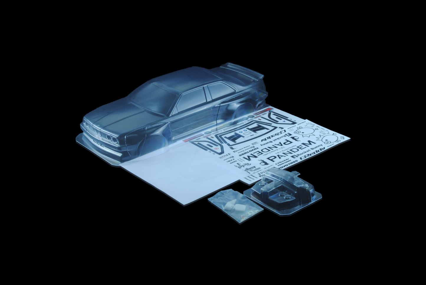 1/10 Lexan Clear RC Car Body Shell for BMW PANDEM WIDEBODY E30 M3 200mm
