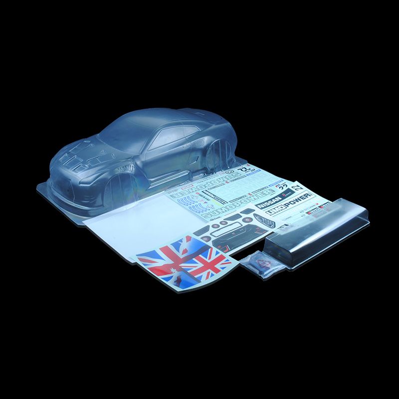 1/8 Lexan Clear RC Car Body Shell for NISSAN GTR   360mm