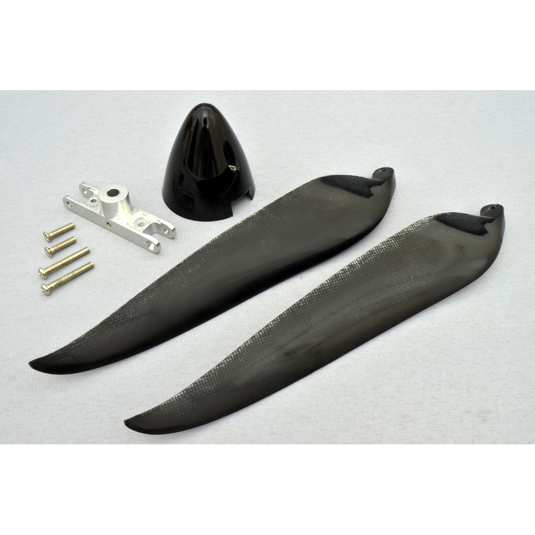 Aluminium Spinner Hub and carbon fiber  props for 3M Gliderman