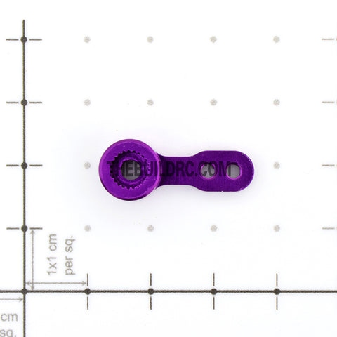 2.6mm Aluminium Single Servo Arm For Ko Propo/Sanwa - Purple