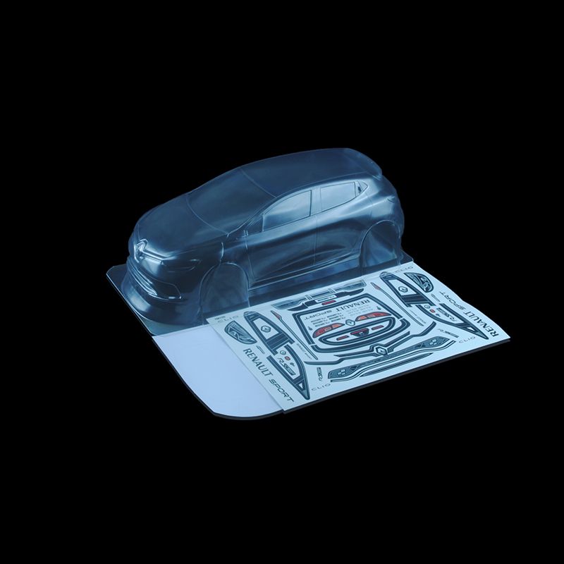 1/10 Lexan Clear RC Car Body Shell for M-chassis MINI RENAULT CLIO WB 225mm