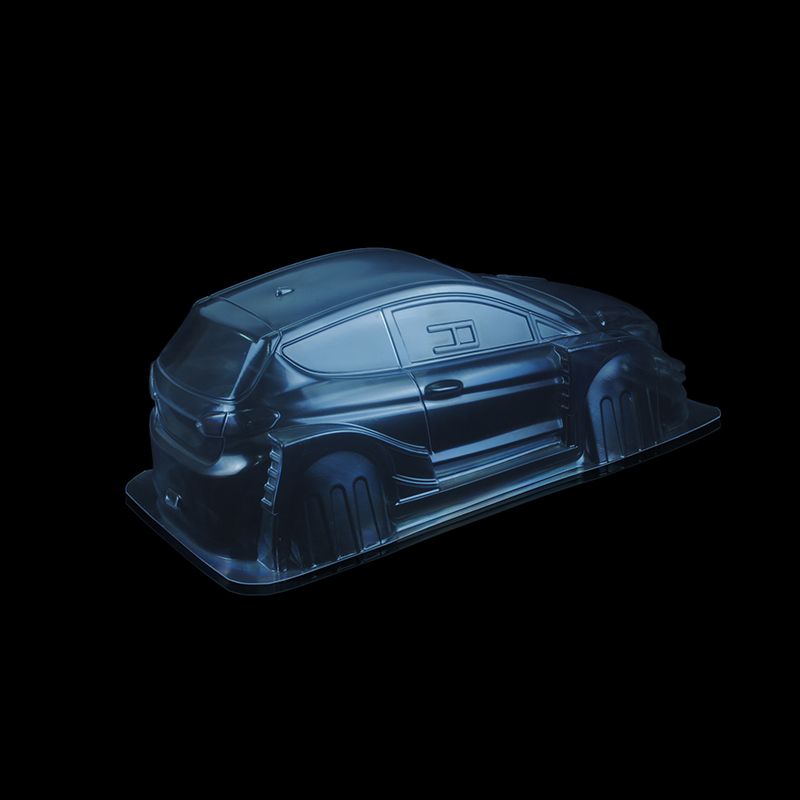 1/8 Lexan Clear RC Car Body Shell for  FORD FIESTA WRC  300mm