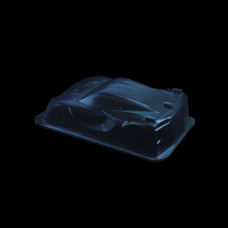 1/8 Lexan Clear RC Car GT Body Shell  for C8 GT with WB325mm