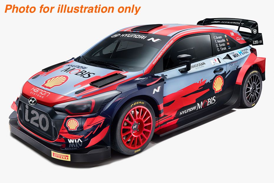 1/10 Lexan Clear RC Car Body Shell for HYUNDAI I20WRC 190mm