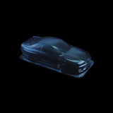1/10 Lexan Clear RC Car Body Shell for NISSAN GTR R33 190mm