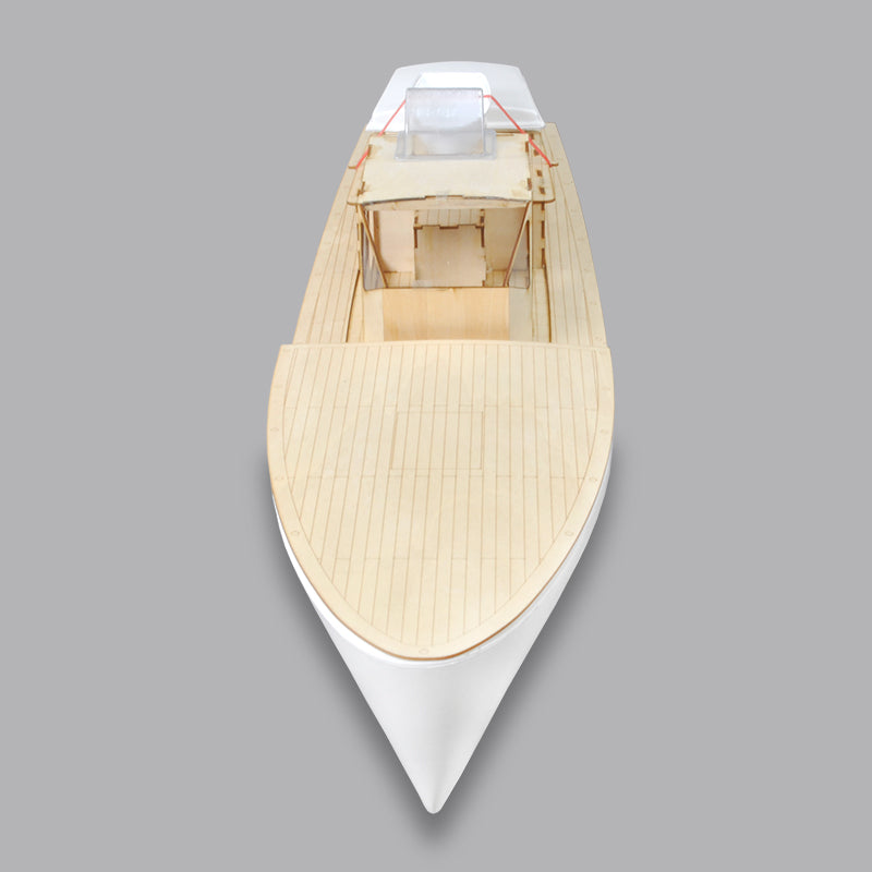 RC model boat Mistral motor yacht - FRP Hull and Plywood Boat Kit (DIY Boat)