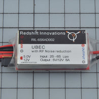 UBEC with RF noice reduction 2S-6S Lipo 5V/12V 6AD