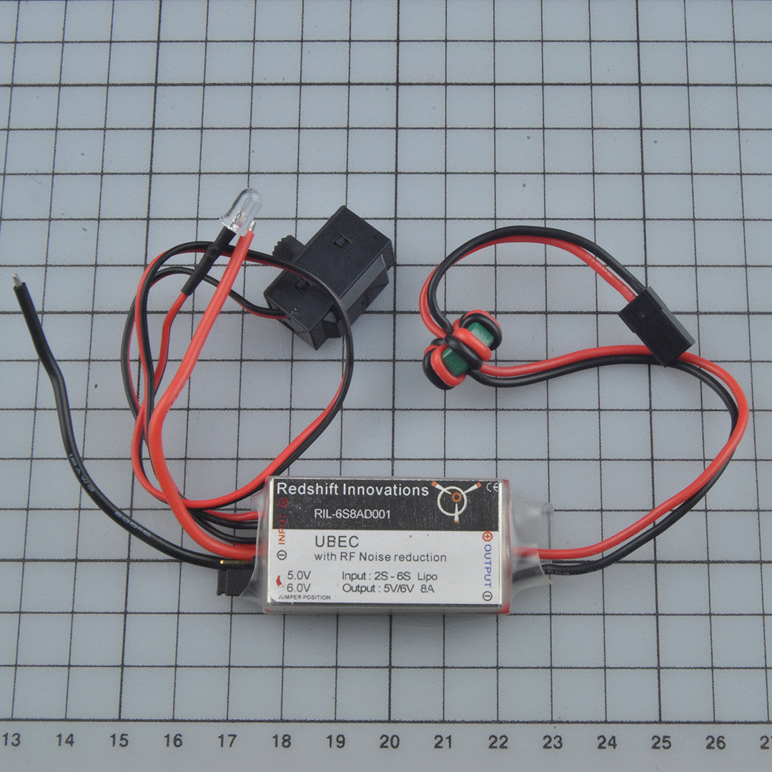 UBEC with RF noice reduction 2S-6S Lipo 5V/6V 8AD