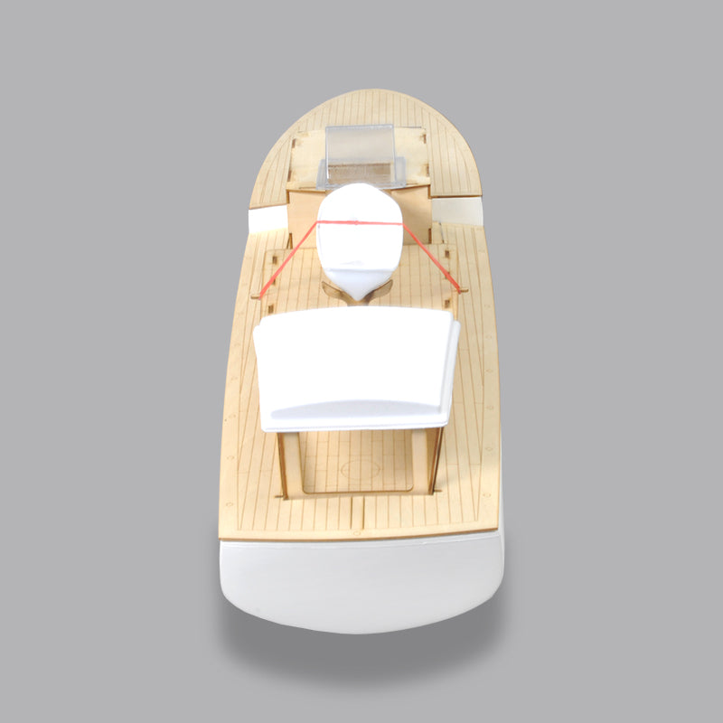 RC model boat Mistral motor yacht - FRP Hull and Plywood Boat Kit (DIY Boat)