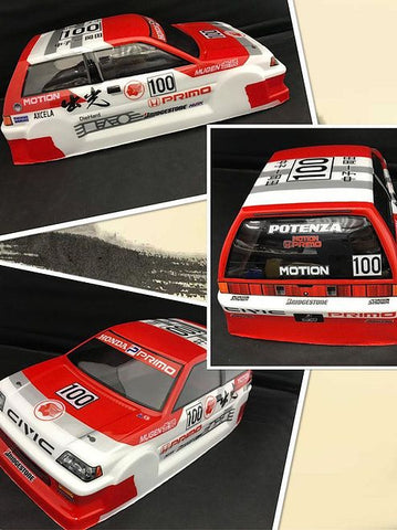 1/10 Lexan Clear RC Car Body Shell for MINI HONDA CIVIC 3 210mm