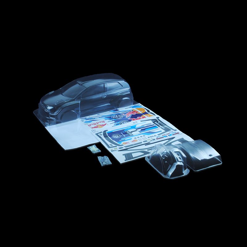 1/10 Lexan Clear RC Car Body Shell for VOLKSWAGEN POLO WRC WT190mm