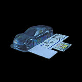 1/10 Lexan Clear RC Car Body Shell for  MINI FERRARI DINO 246GT  225mm