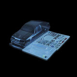 1/10 Lexan Clear RC Car Body Shell for Ford Sierra RS500 Cosworth