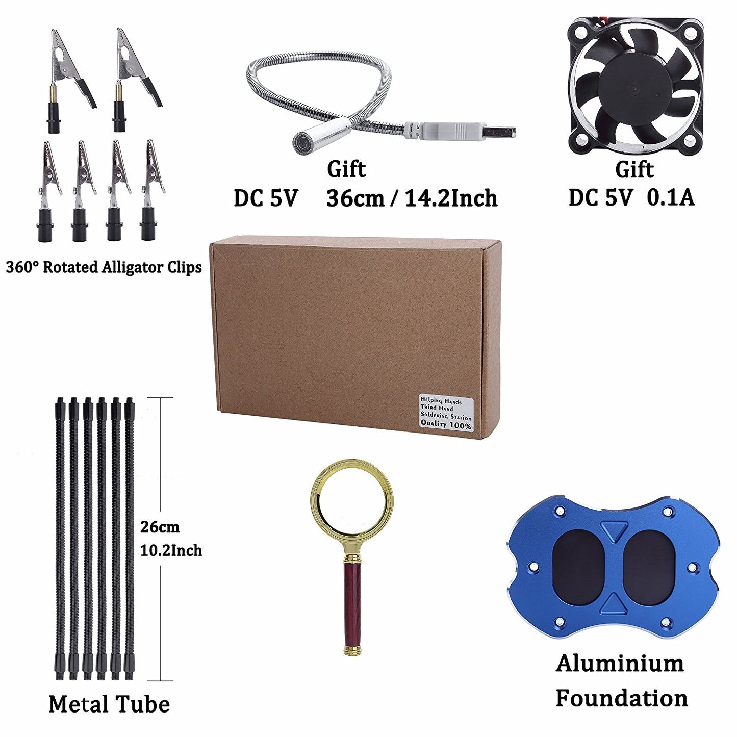 Hobby Helping Hands/Soldering Station + Banana Plugs Multifunctional Welding Station Bundle