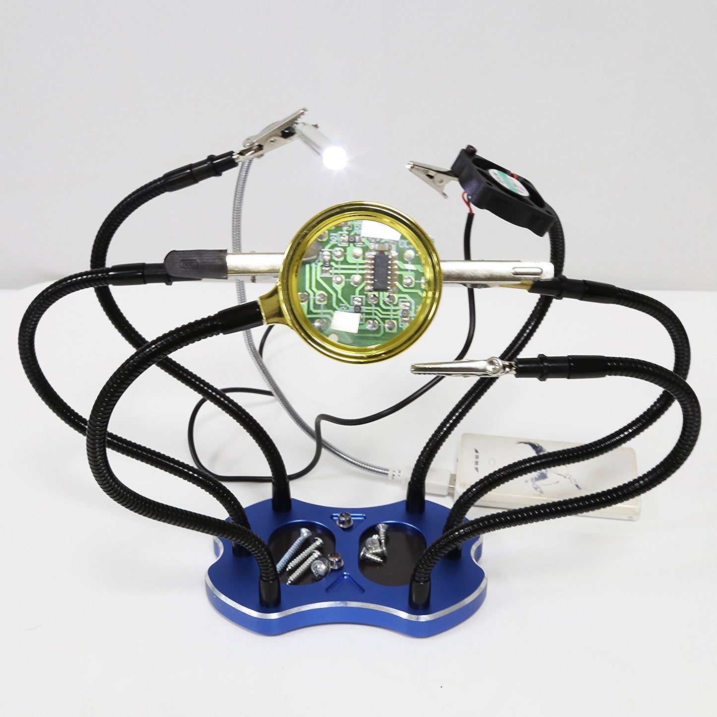 Hobby Helping Hands/Soldering Station + Banana Plugs Multifunctional Welding Station Bundle