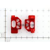 TEH-R31 Aluminium 4 Degree C Hub (2pcs) - Red