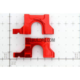 TEH R31 Alloy Gear Box Mount (Font & Rear) - Red