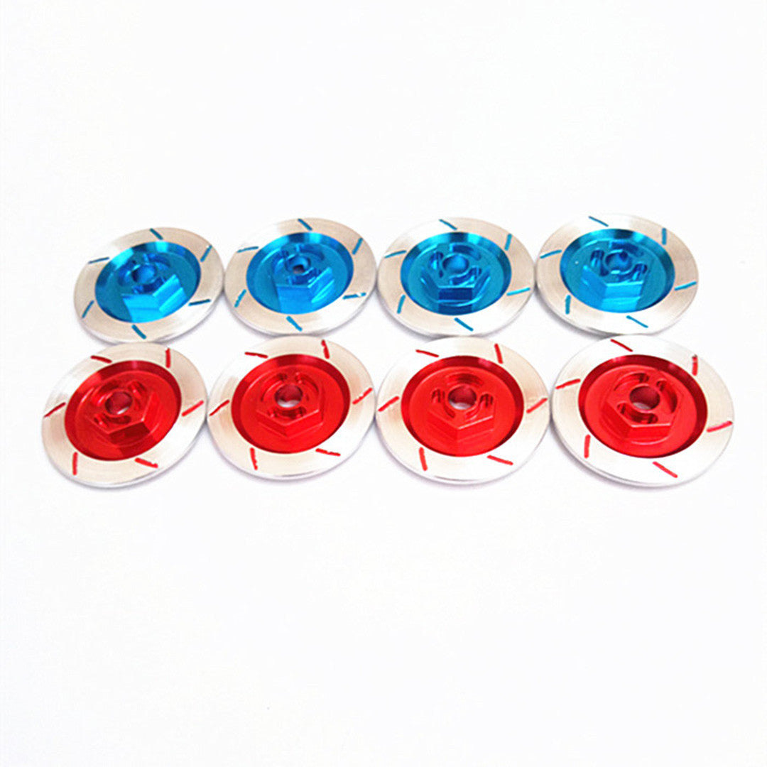 4Pcs Aluminum Alloy Brake Disc Wheel Box Metal 12mm Hex Nut For RC 1/10 Models Car