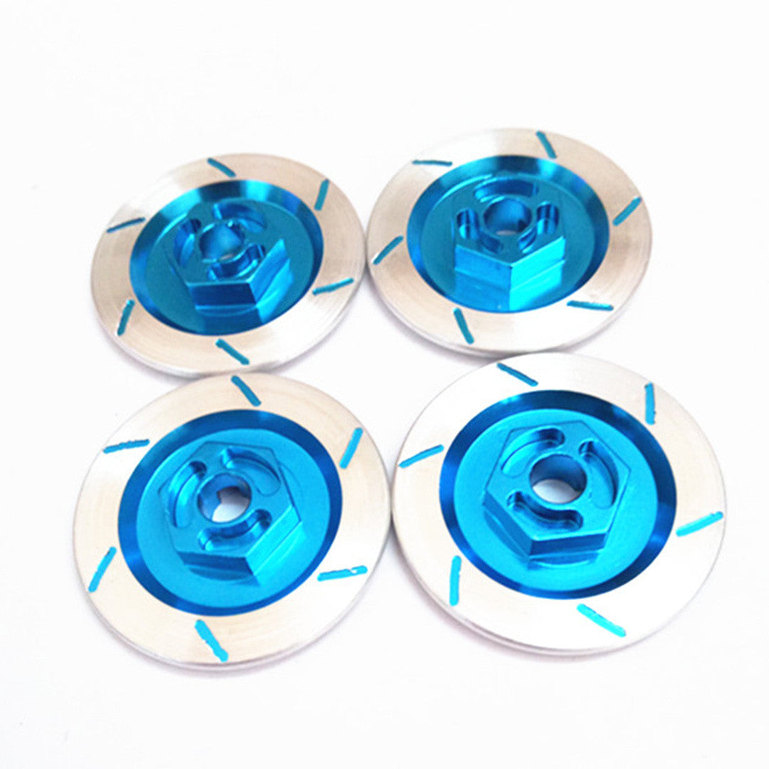 4Pcs Aluminum Alloy Brake Disc Wheel Box Metal 12mm Hex Nut For RC 1/10 Models Car