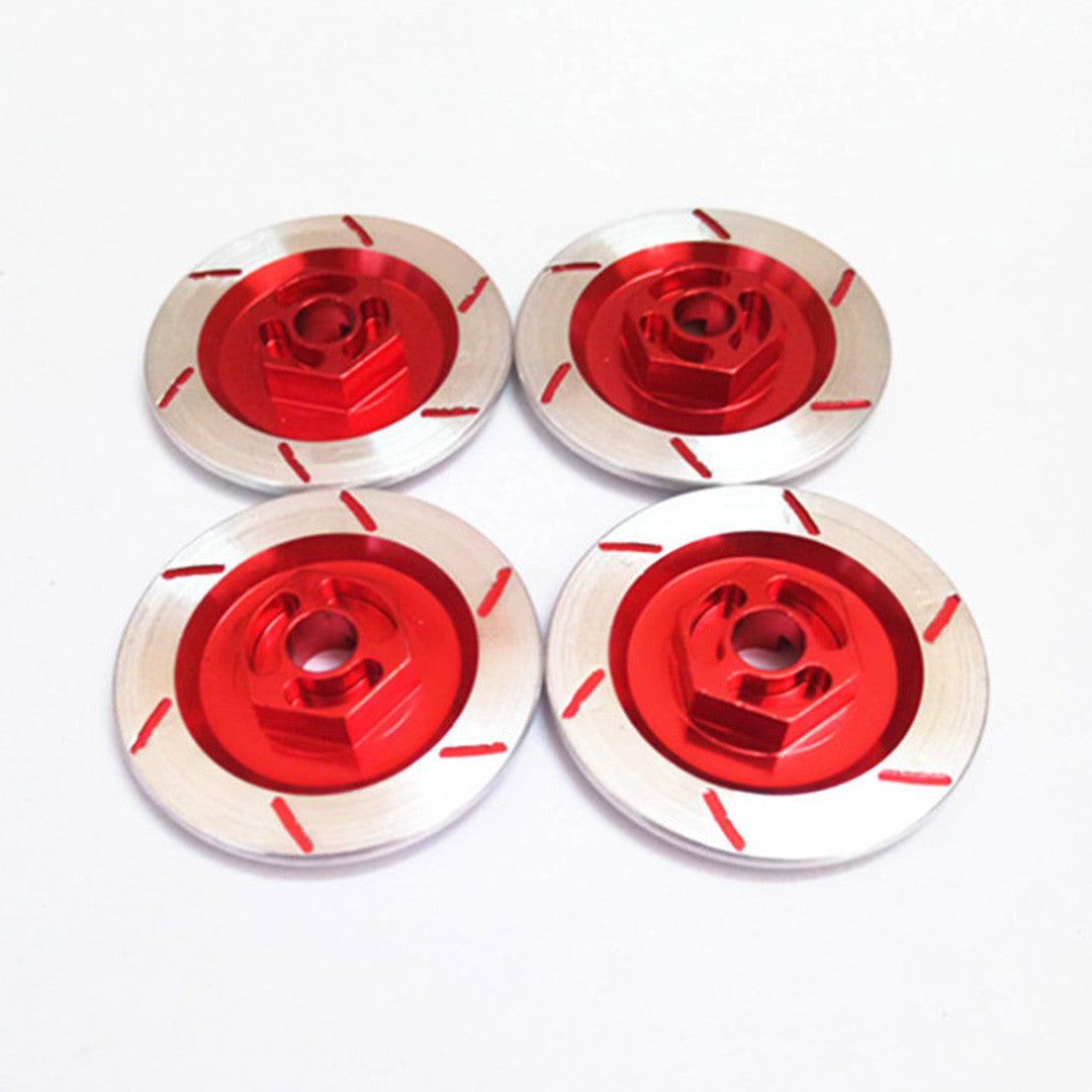 4Pcs Aluminum Alloy Brake Disc Wheel Box Metal 12mm Hex Nut For RC 1/10 Models Car