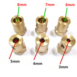 Brass Hexagon Motor Flexible Coupling RC Small DIY Car Shaft Coupler Parts