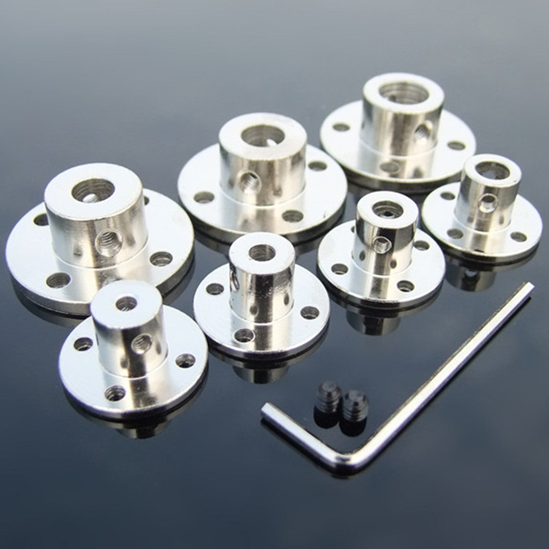 45 Steel 3mm-12mm Flange Coupling Rigidity Flange Plate Metal High Hardness Couplings (1 PC)