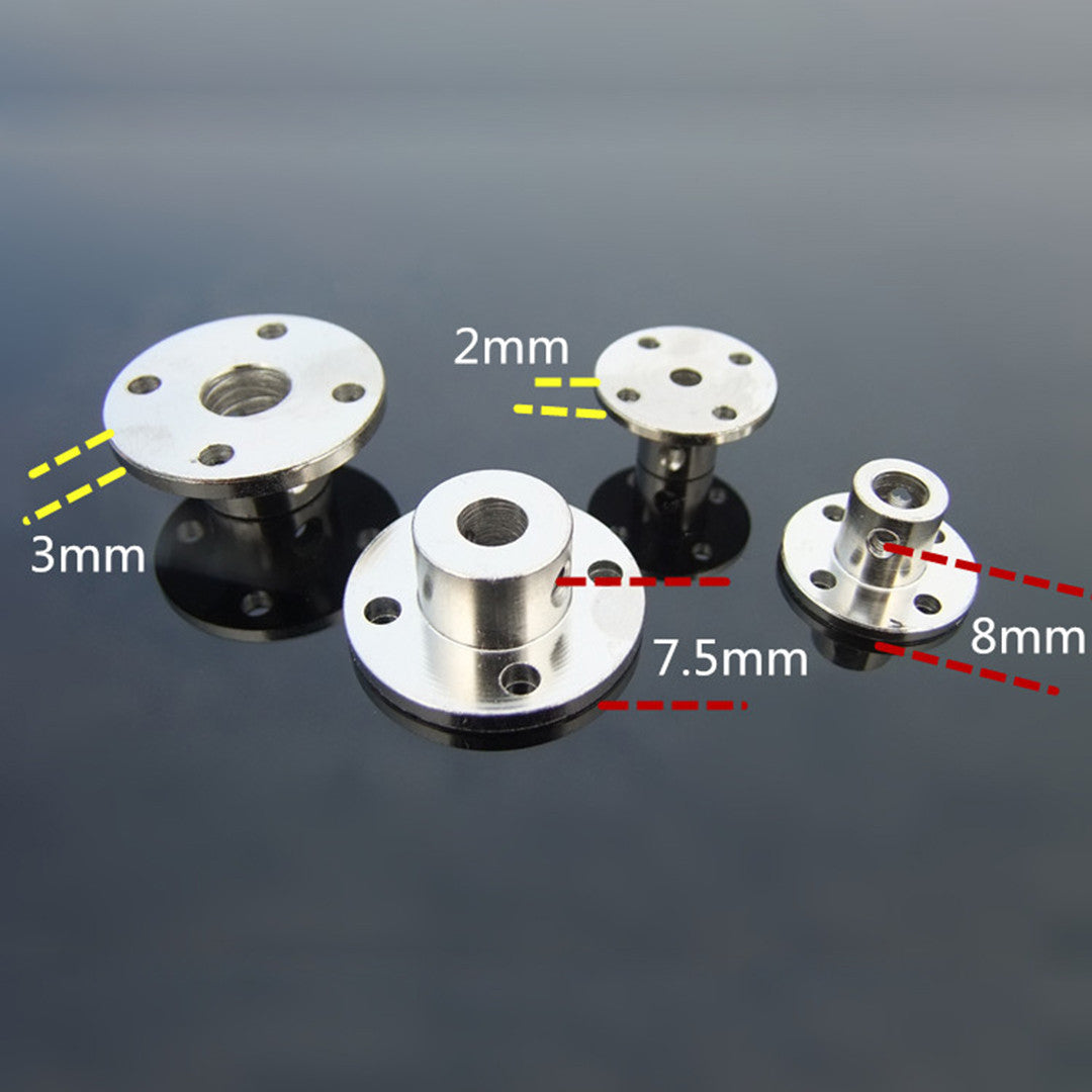 45 Steel 3mm-12mm Flange Coupling Rigidity Flange Plate Metal High Hardness Couplings (1 PC)