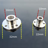 45 Steel 3mm-12mm Flange Coupling Rigidity Flange Plate Metal High Hardness Couplings (1 PC)