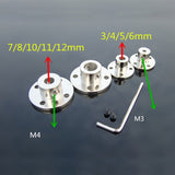 45 Steel 3mm-12mm Flange Coupling Rigidity Flange Plate Metal High Hardness Couplings (1 PC)