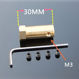 3/4/5/6/8mm Extended Shaft Hex Coupling Coupler For Robot Smart Car Gear Motor