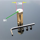 3/4/5/6/8mm Extended Shaft Hex Coupling Coupler For Robot Smart Car Gear Motor