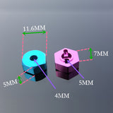 HSP 102042  Wheel Hex Nut 12MM Drive Hubs With Pins for 1/10 RC Car (4 PCS)
